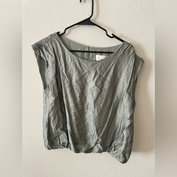 Anthropologie Sage Green Blouse - Picture 2 of 4